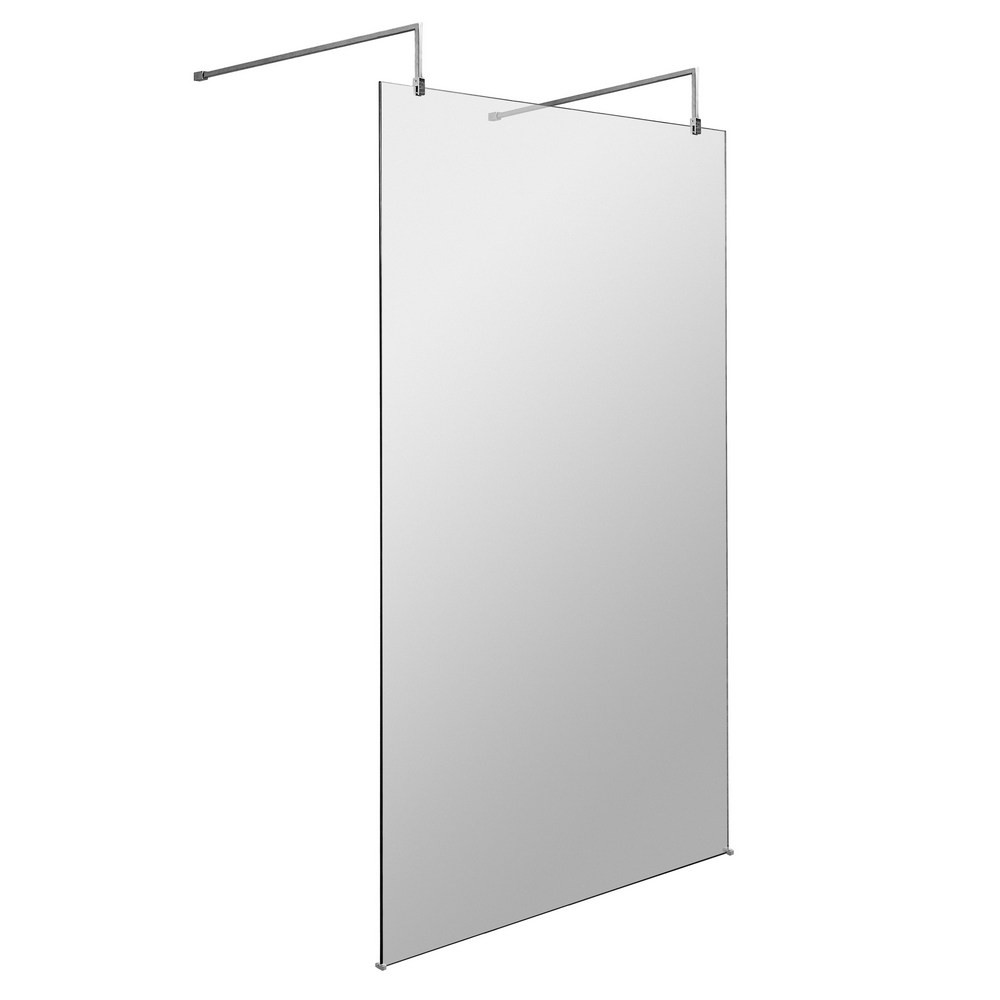 Hudson Reed Freestanding 1100mm Wetroom Screen with Double Support Arms (1)