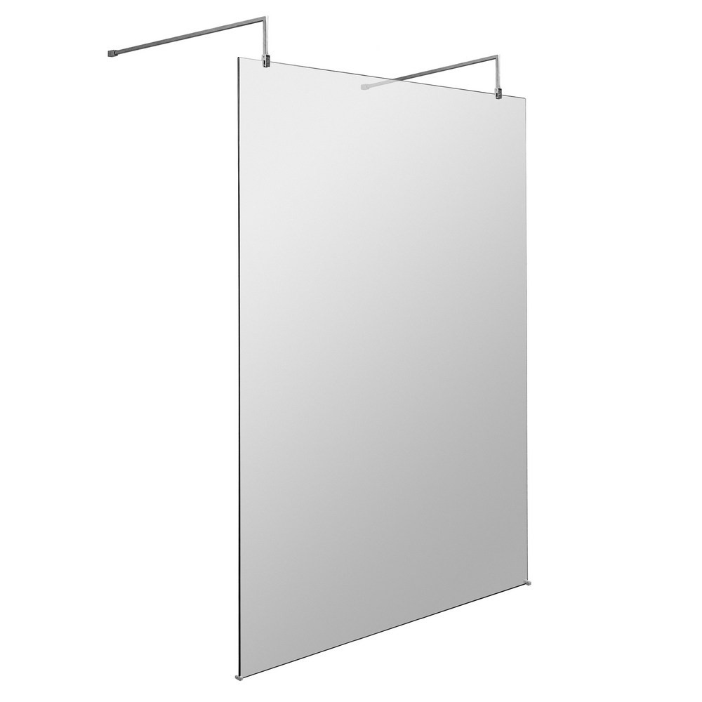 Hudson Reed Freestanding Wetroom Screen with Double Support Arms 1400mm (1)