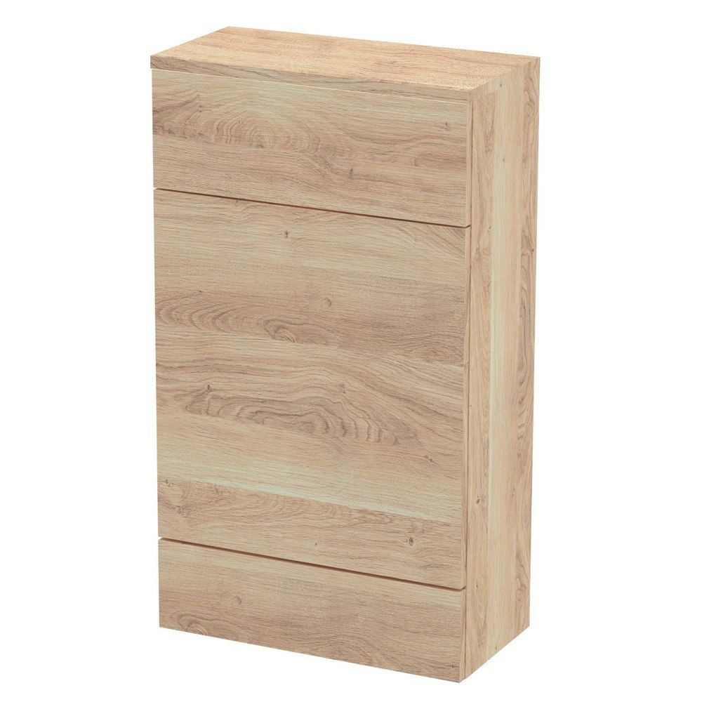 Hudson Reed Fusion 500mm Bleached Oak Slimline WC Unit (1)