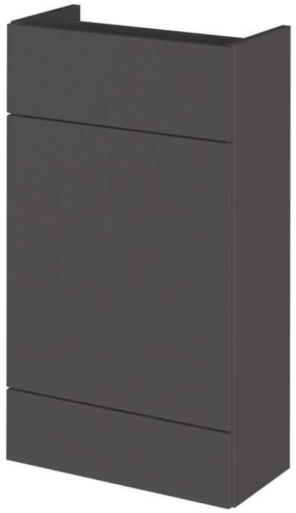 Hudson Reed Fusion 500mm Slimline WC Unit - Gloss Grey
