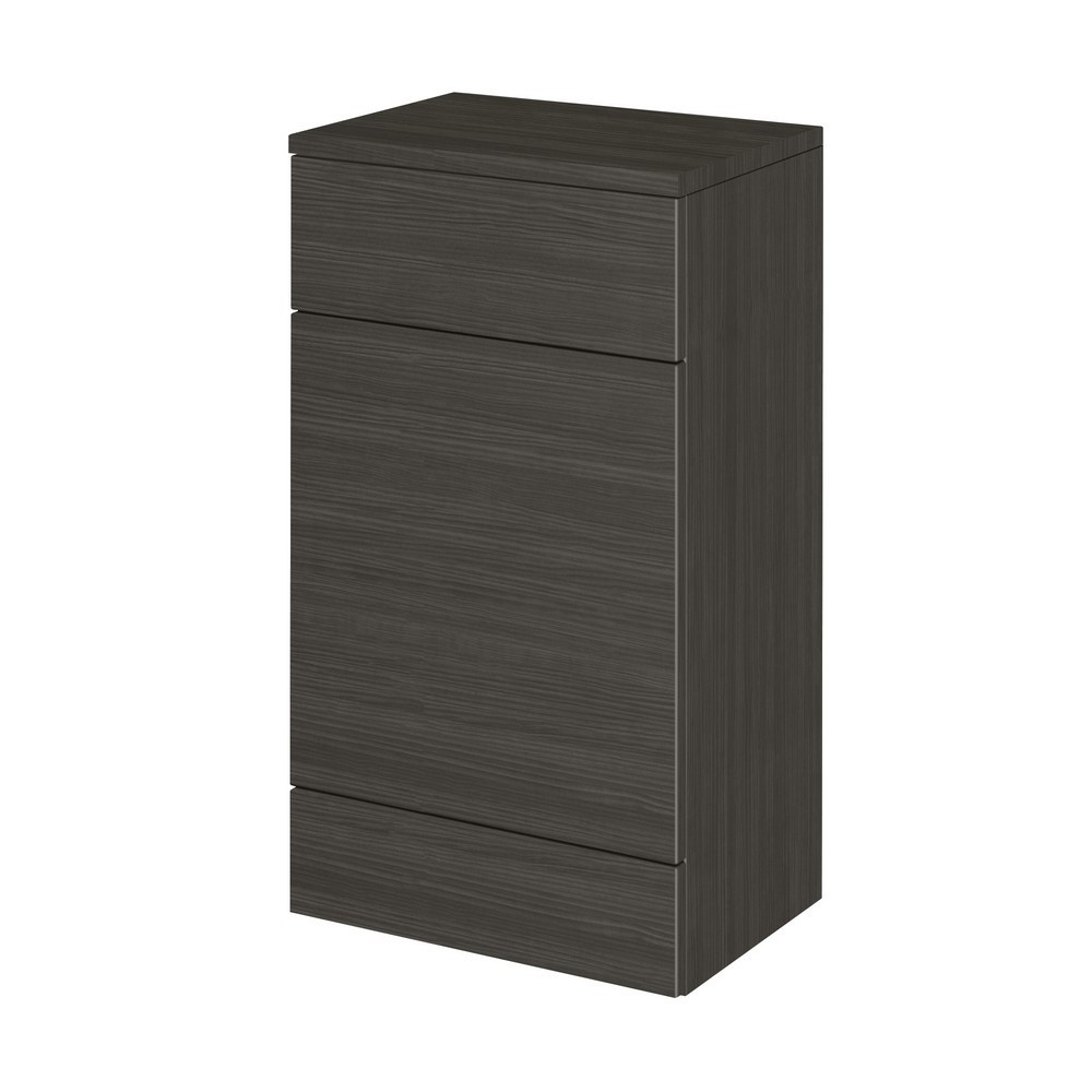 Hudson Reed Fusion 500mm WC Unit in Charcoal Black (1)