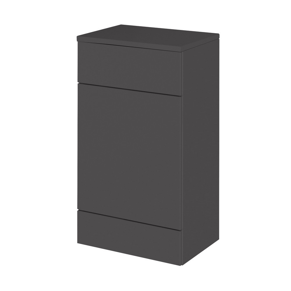 Hudson Reed Fusion 500mm WC Unit in Gloss Grey (1)