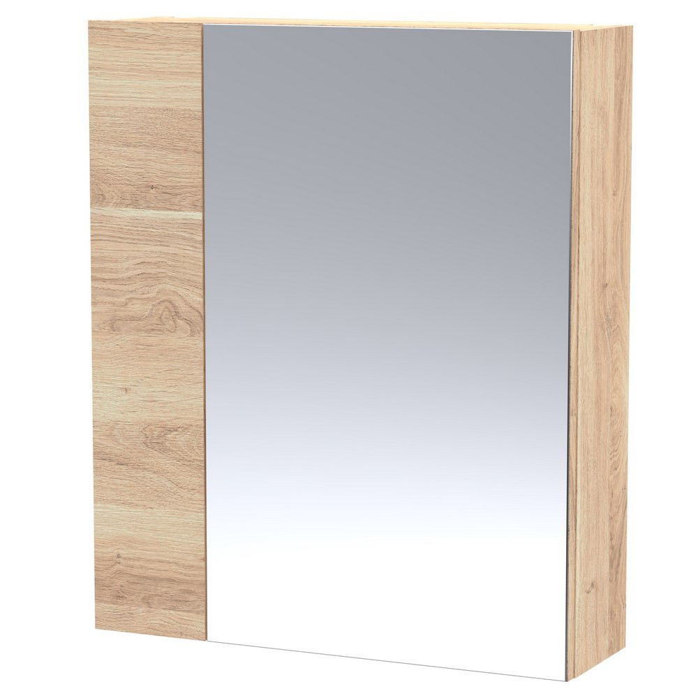 Hudson Reed Fusion 600mm Mirror Unit in Bleached Oak (1)