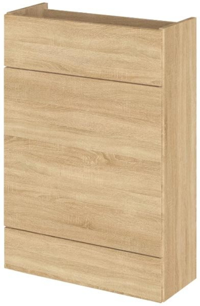 Hudson Reed Fusion 600mm Slimline WC Unit - Natural Oak
