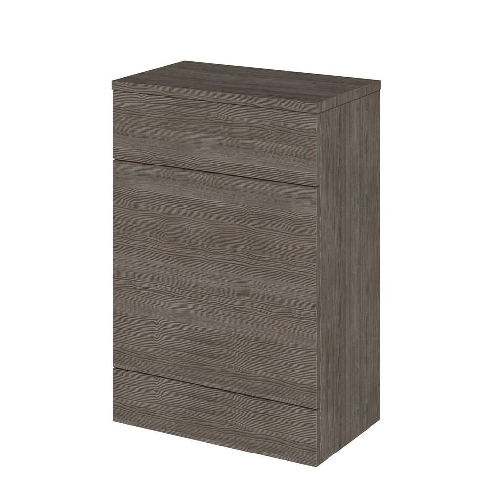 Hudson Reed Fusion 600mm WC Unit in Anthracite Woodgrain
