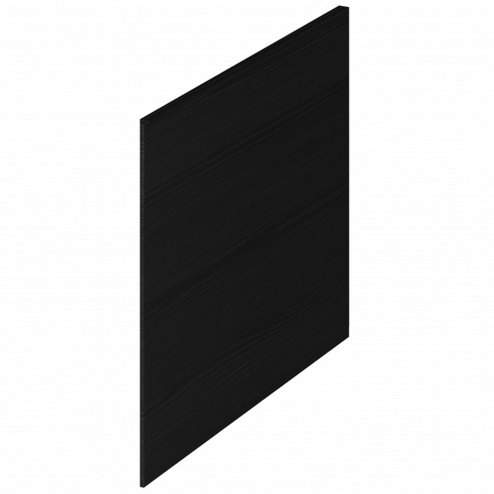 Hudson Reed Fusion 700mm End Bath Panel in Charcoal Black Woodgrain