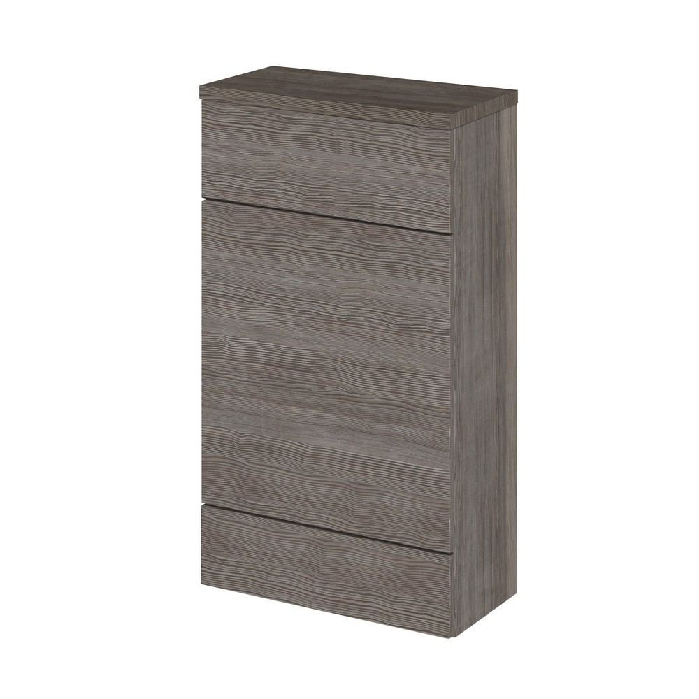 Hudson Reed Fusion Slimline 500mm WC Unit in Anthracite Woodgrain (1)
