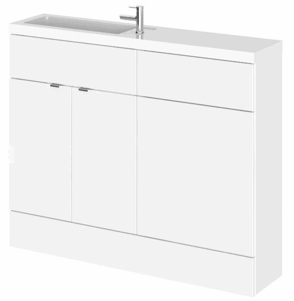 Hudson Reed Fusion Slimline Compact 1100mm Combination Unit with Basin