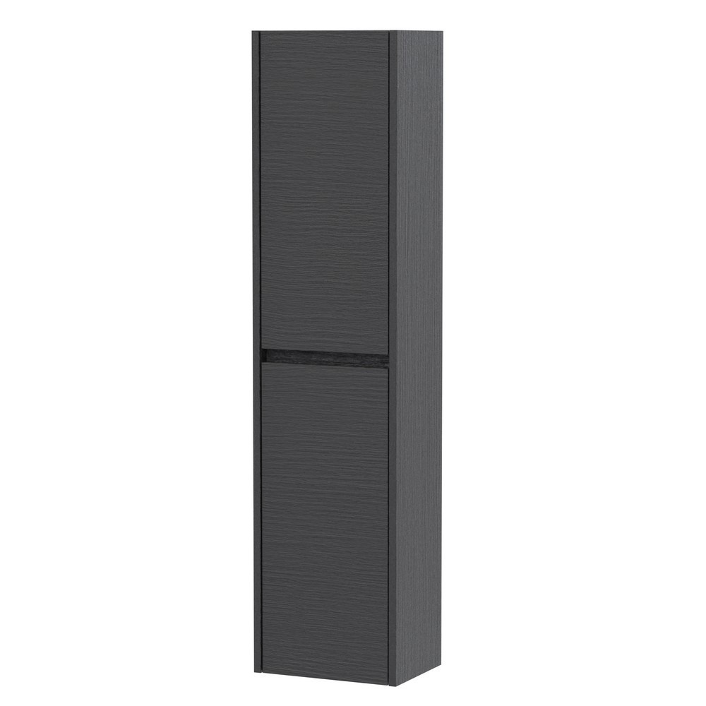 Hudson Reed Havana 350mm Wall Hung Tallboy Unit in Graphite Grey (1)