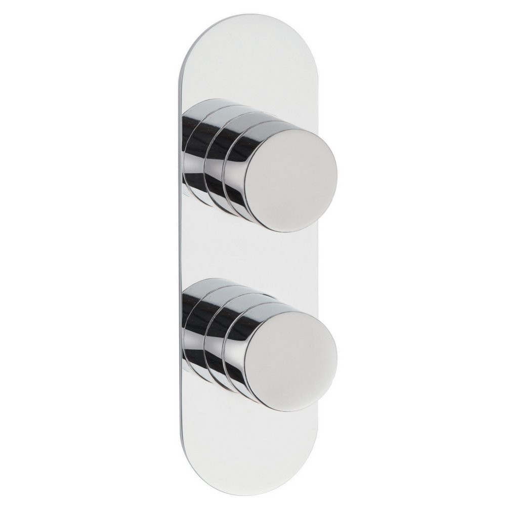Hudson Reed Indus Thermostatic Twin Shower Valve with Diverter