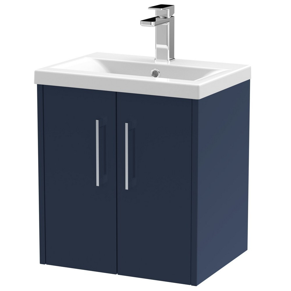 Hudson Reed Juno Midnight Blue Wall Hung 500mm Vanity Unit