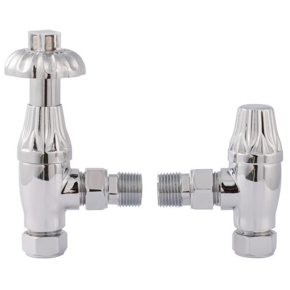 Hudson Reed Knightsbridge Thermostatic Radiator Valve Pack in Chrome