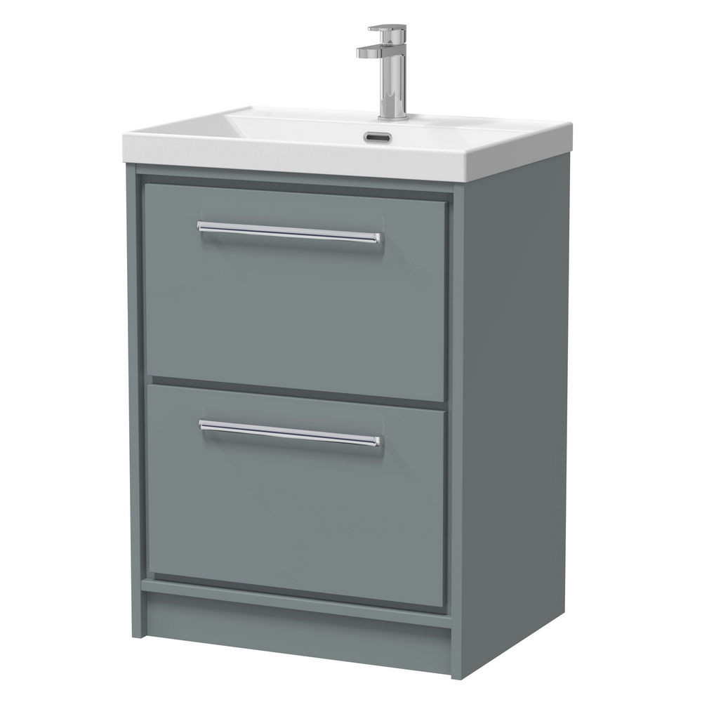 Hudson Reed Lille Coastal Grey 600mm Floorstanding Vanity Unit