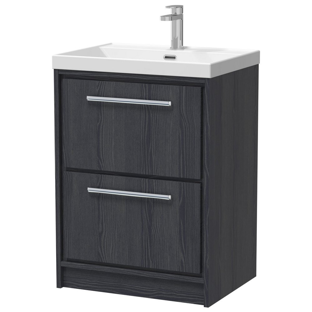 Hudson Reed Lille Graphite Grey 600mm Floorstanding Vanity Unit
