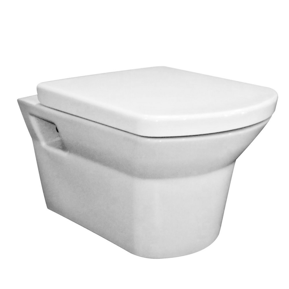 Hudson Reed Maya Wall Hung Pan & Soft Close Seat