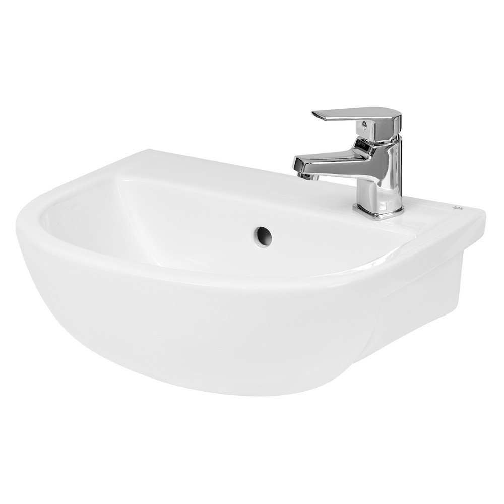 Hudson Reed Oculus Compact 400mm Semi-Recessed Basin 1TH (1)