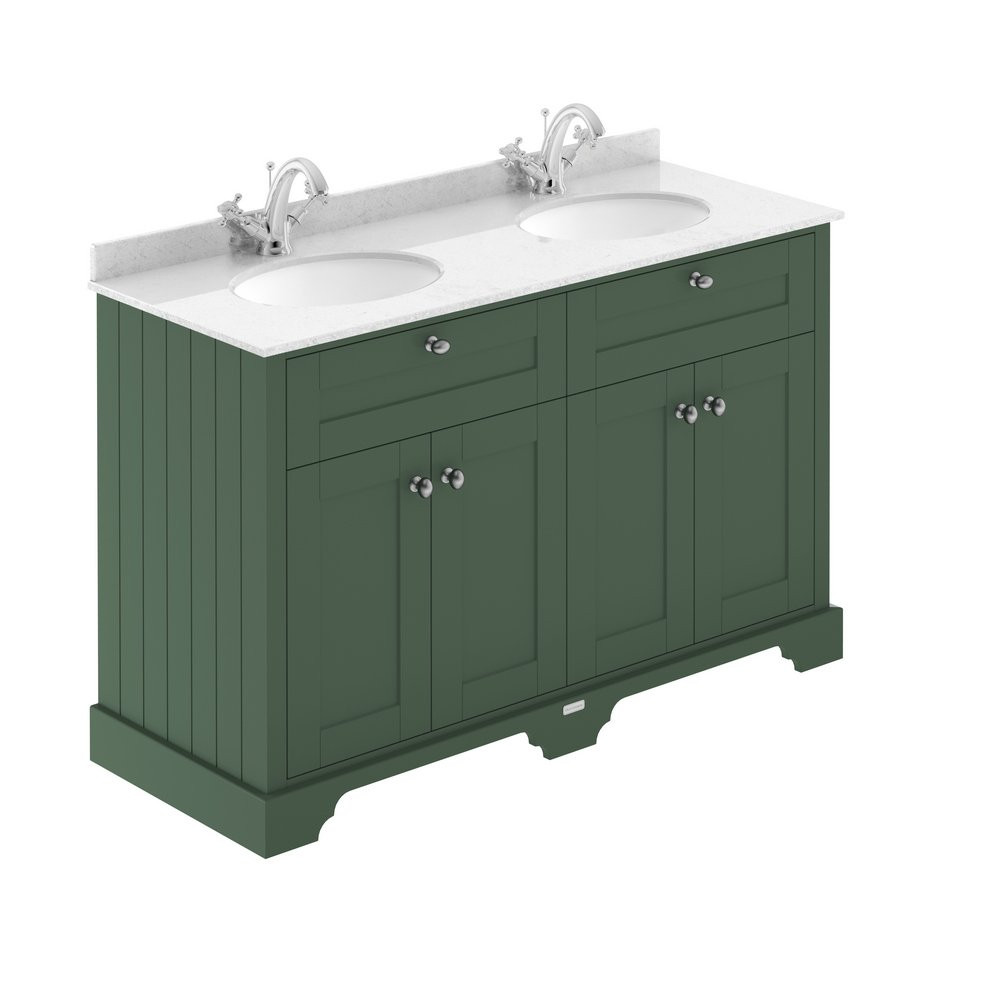 Hudson Reed Old London 1200mm Basin Cabinet and Top Hunter Green