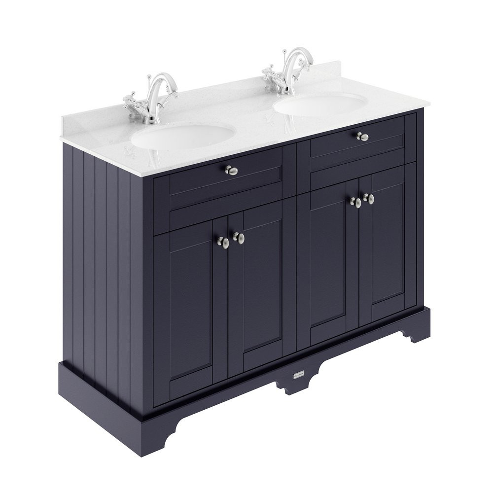 Hudson Reed Old London 1200mm Basin Cabinet and Top Twilight Blue