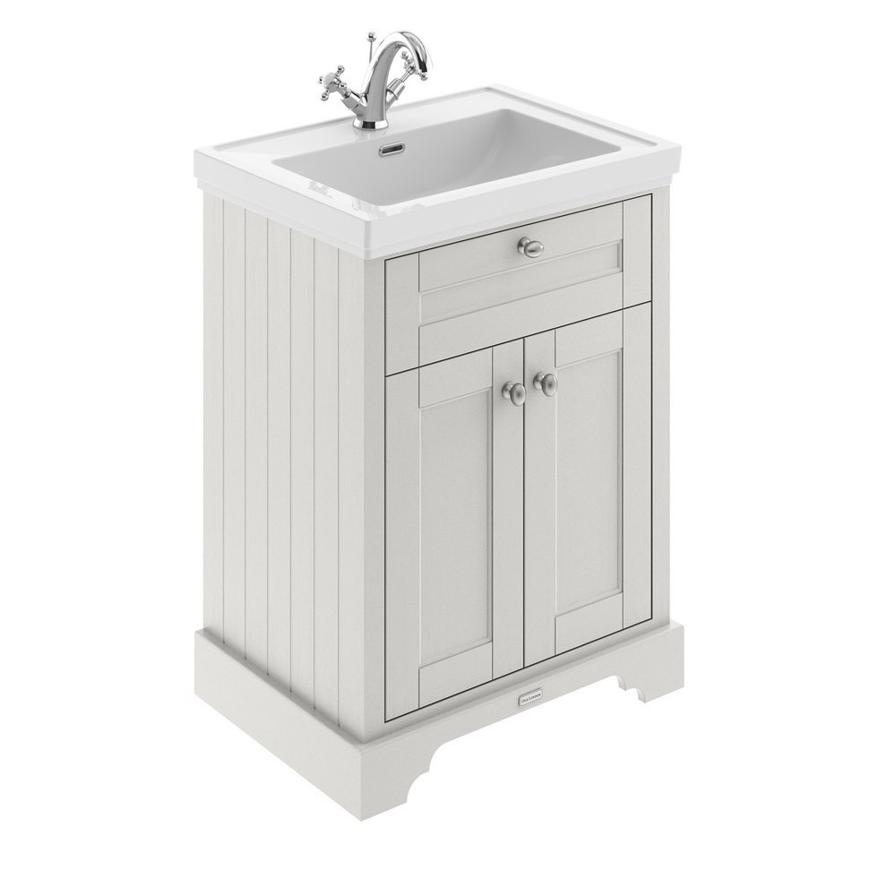 Hudson Reed Old London 1TH 600mm Timeless Sand Vanity Unit and Fireclay Basin (1)