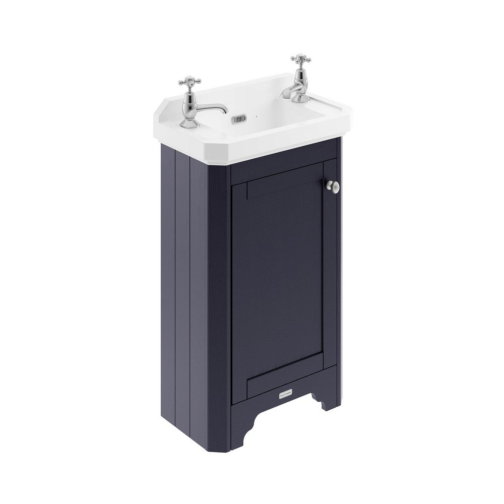 Hudson Reed Old London 515mm Cabinet and Basin 2TH Twilight Blue