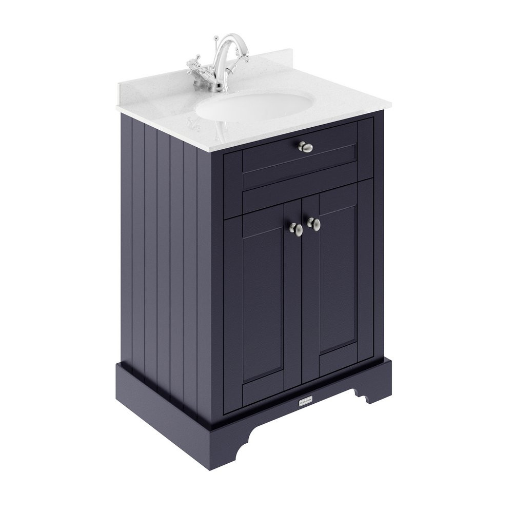Hudson Reed Old London 600mm Basin Cabinet and Top Twilight Blue