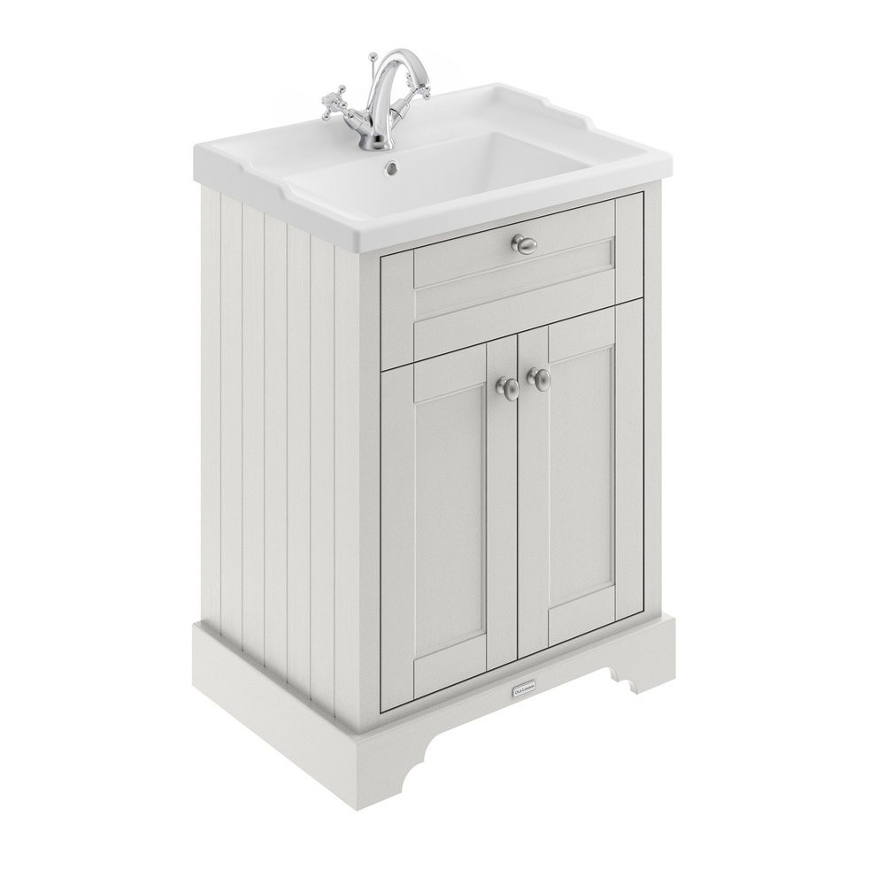 Hudson Reed Old London 600mm Cabinet and Ceramic Basin 1TH Timeless Sand