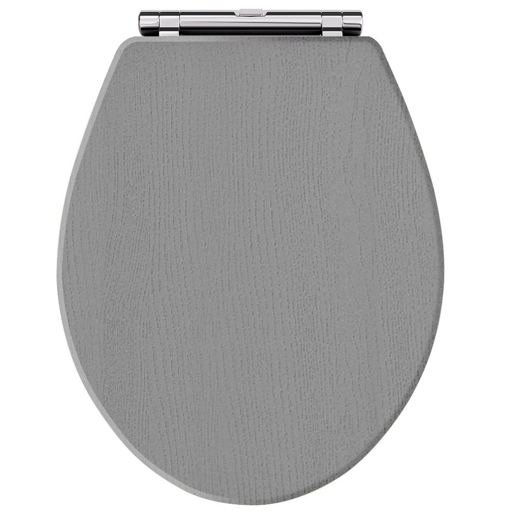 Hudson Reed Old London Carlton Soft Close Toilet Seat Storm Grey (1)