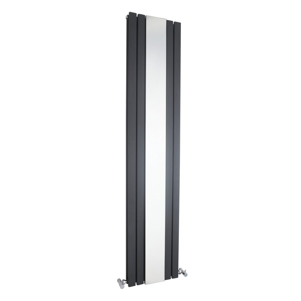 Hudson Reed Sloane Double Radiator With Mirror 1800mm x 381mm Anthracite (1)