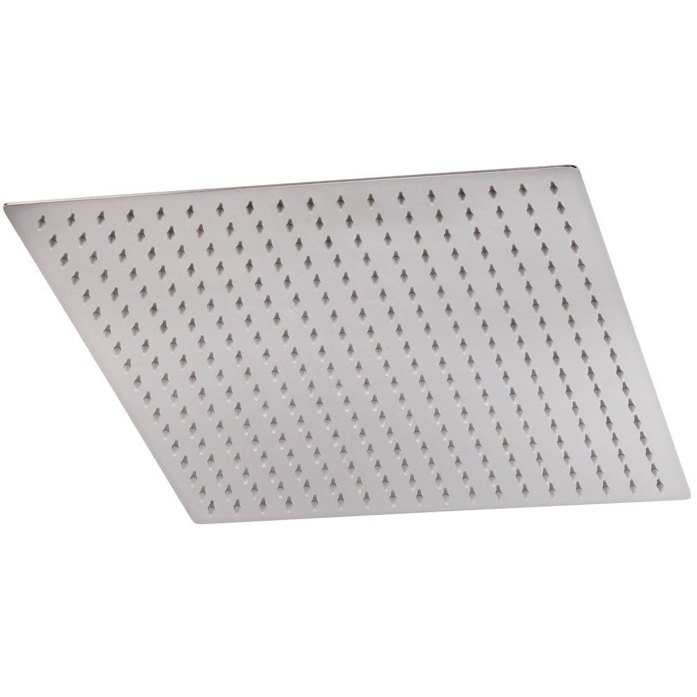 Hudson Reed Square Slim Stainless Steel 400mm Fixed Shower Head