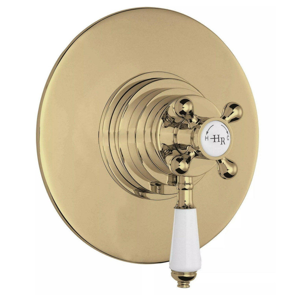 Hudson Reed Topaz Brushed Brass Dual Concealed Shower Valve