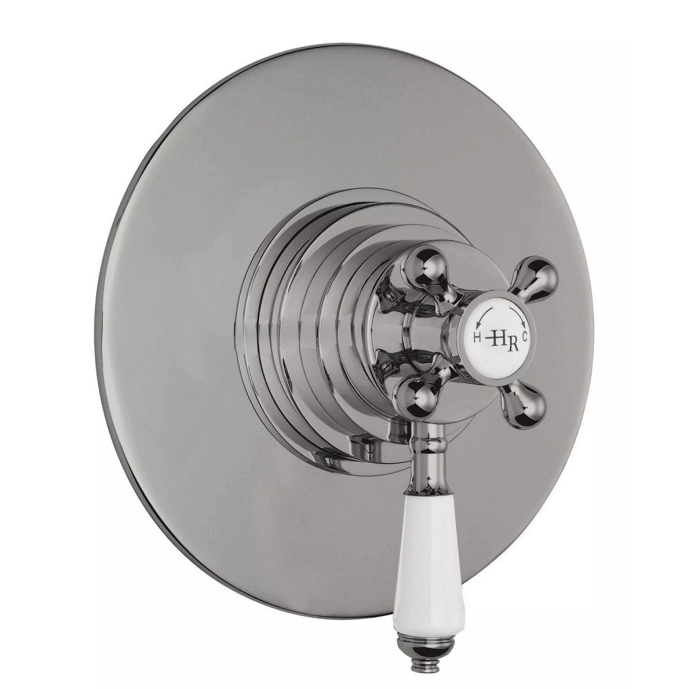Hudson Reed Topaz Brushed Pewter Dual Concealed Shower Valve