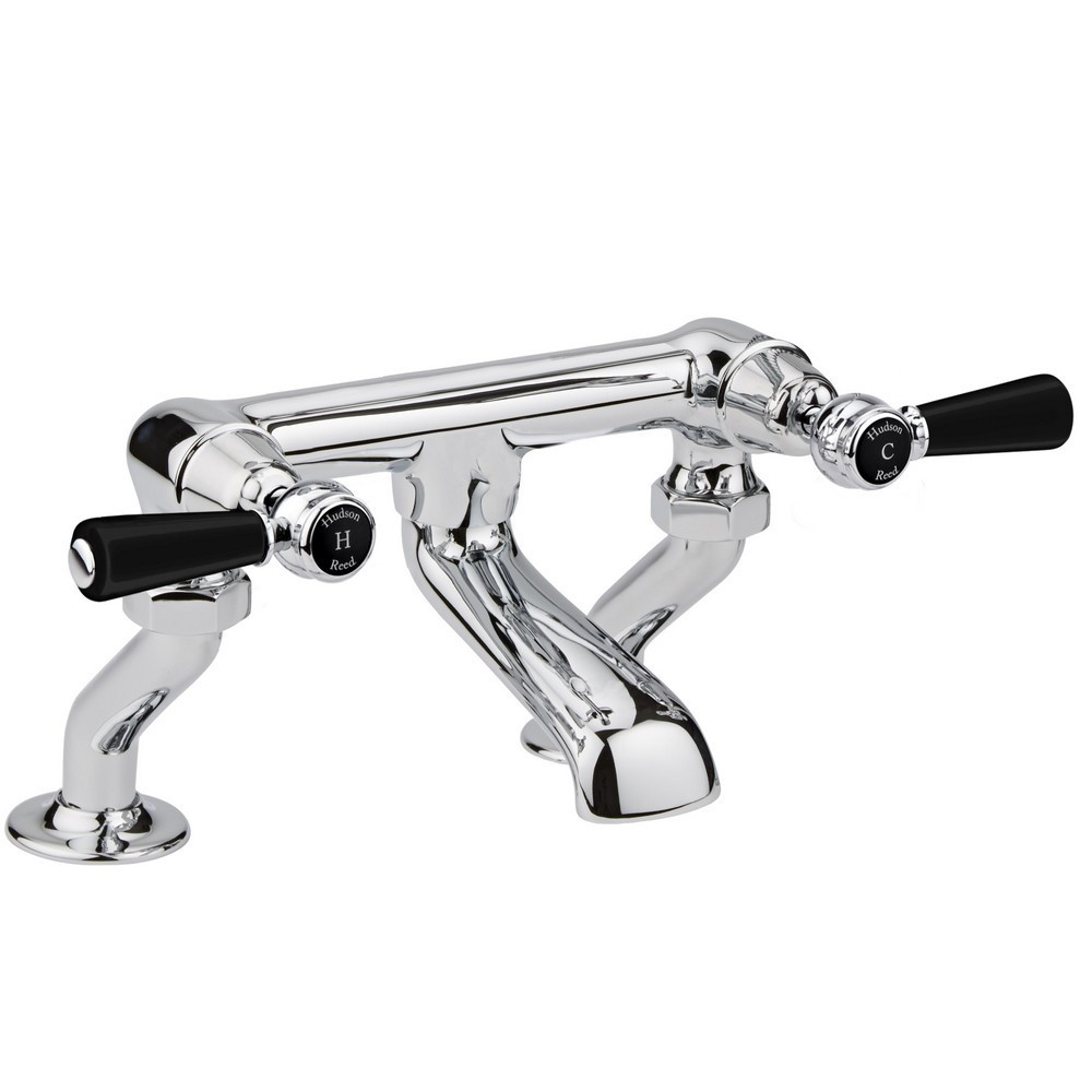 Hudson Reed Topaz Lever Dome Black Bath Filler (1)