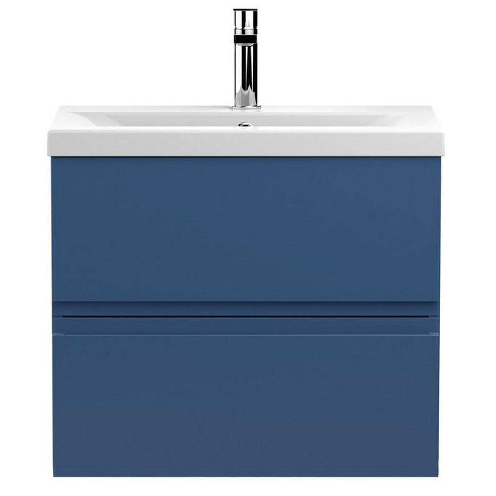 Hudson Reed Urban Wall Hung 600mm 2 Drawer Vanity Unit Blue