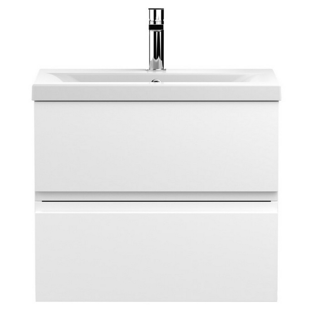 Hudson Reed Urban Wall Hung 600mm 2 Drawer Vanity Unit White