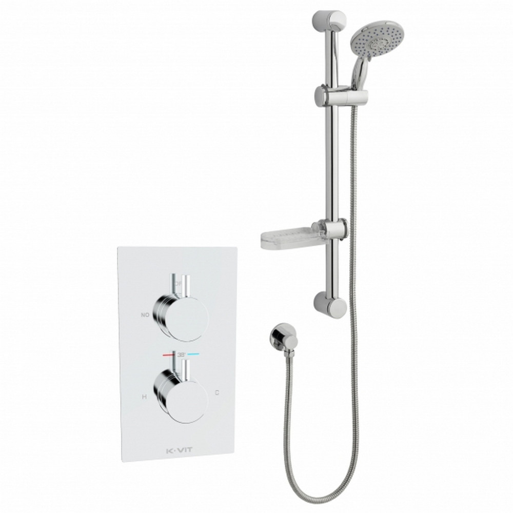K Vit Kartell Plan Thermostatic Concealed Shower with Adjustable Head