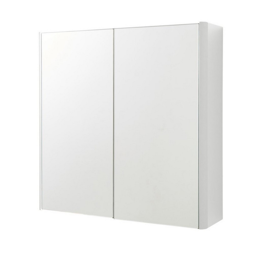 Kartell Arc 600mm Mirror Cabinet White (1)