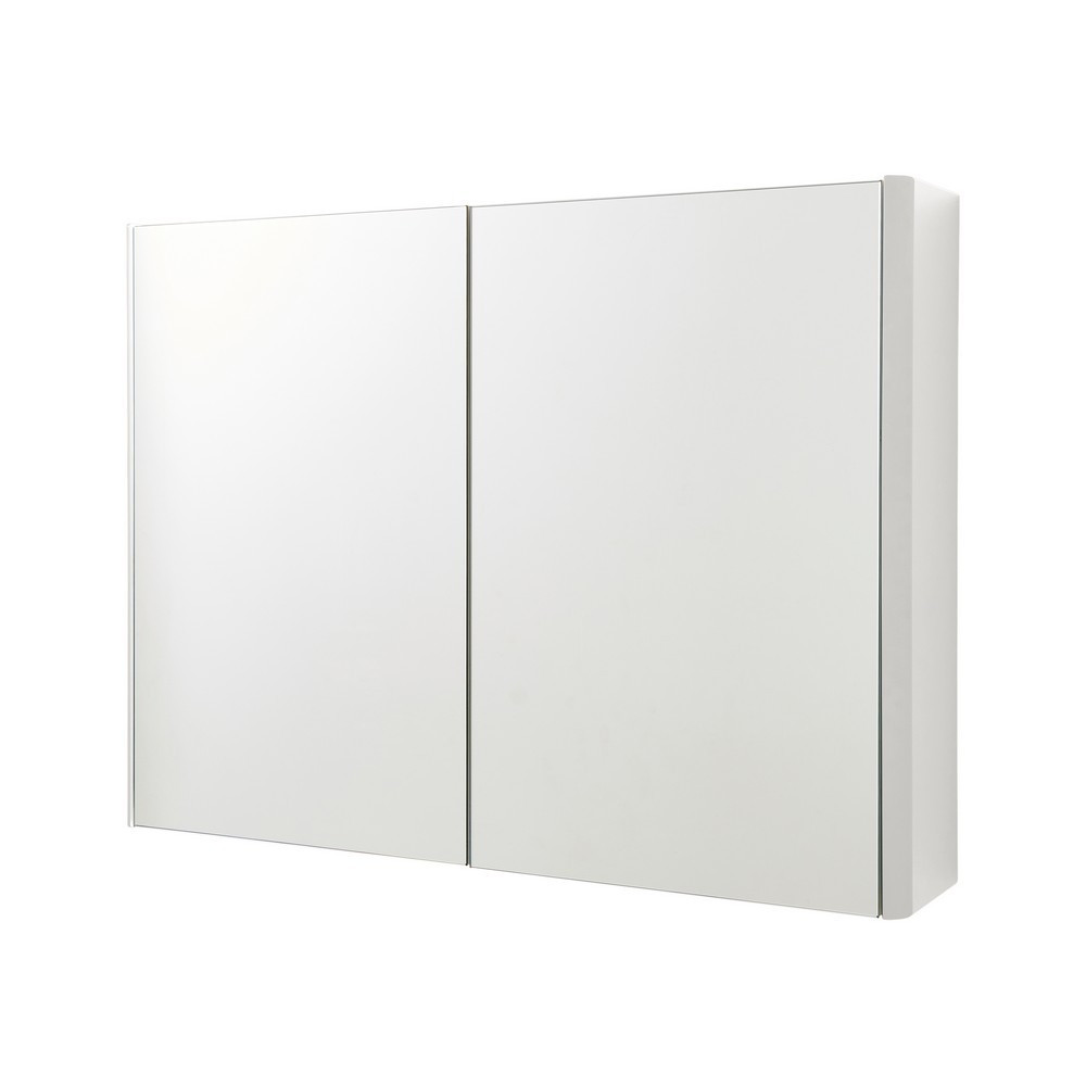 Kartell Arc 800mm Mirror Cabinet White (1)