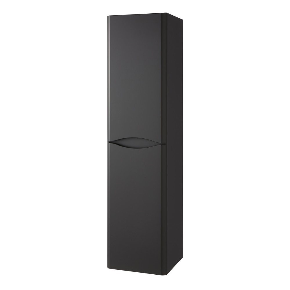 Kartell Arc Wall Mounted Tall Side Unit Matt Graphite (1)