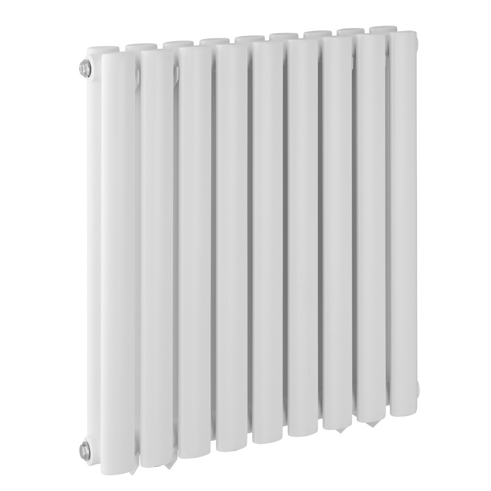 Kartell Aspen 600 x 550mm White Horizontal Double Designer Radiator (2)