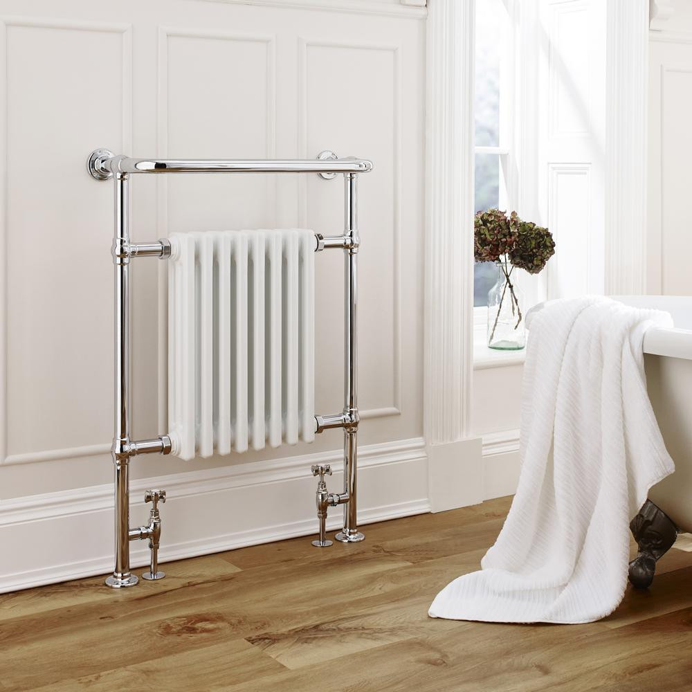 Kartell Crown Chrome Plated Heated Towel Rail 675 x 945mm
