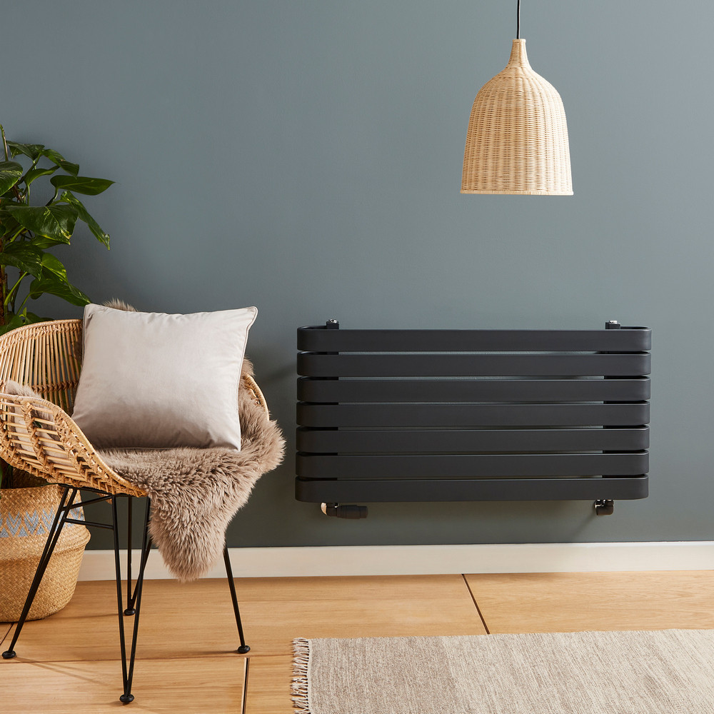 Kartell Denver Designer Anthracite 500 x 1000mm Towel Rail