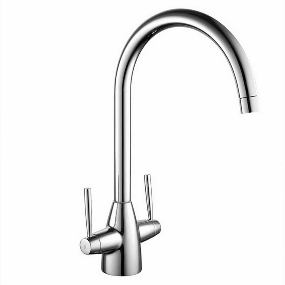 Kartell Dual Lever Kitchen Sink Mixer Tap - Chrome
