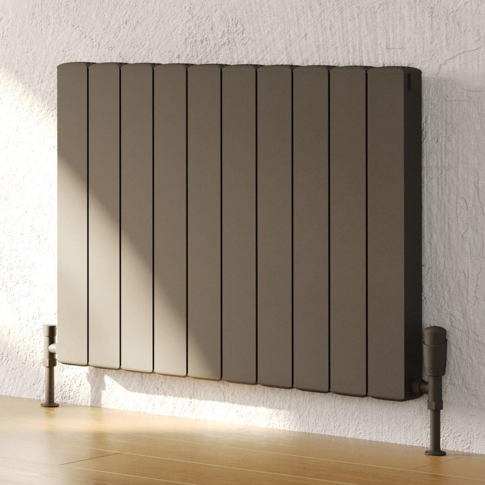 Kartell Edmonton 575 x 1276mm Grey Horizontal Radiator