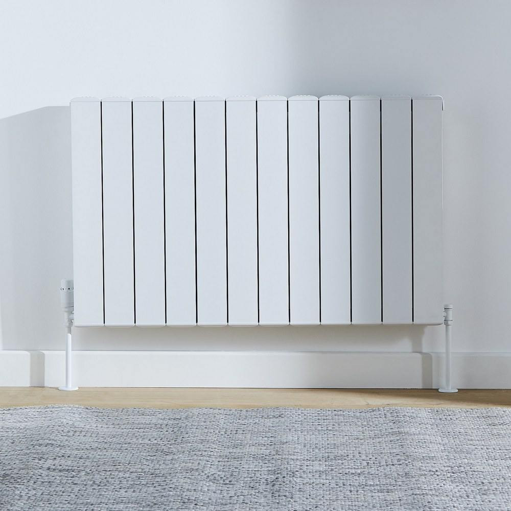 Kartell Edmonton 575 x 636mm White Horizontal Radiator
