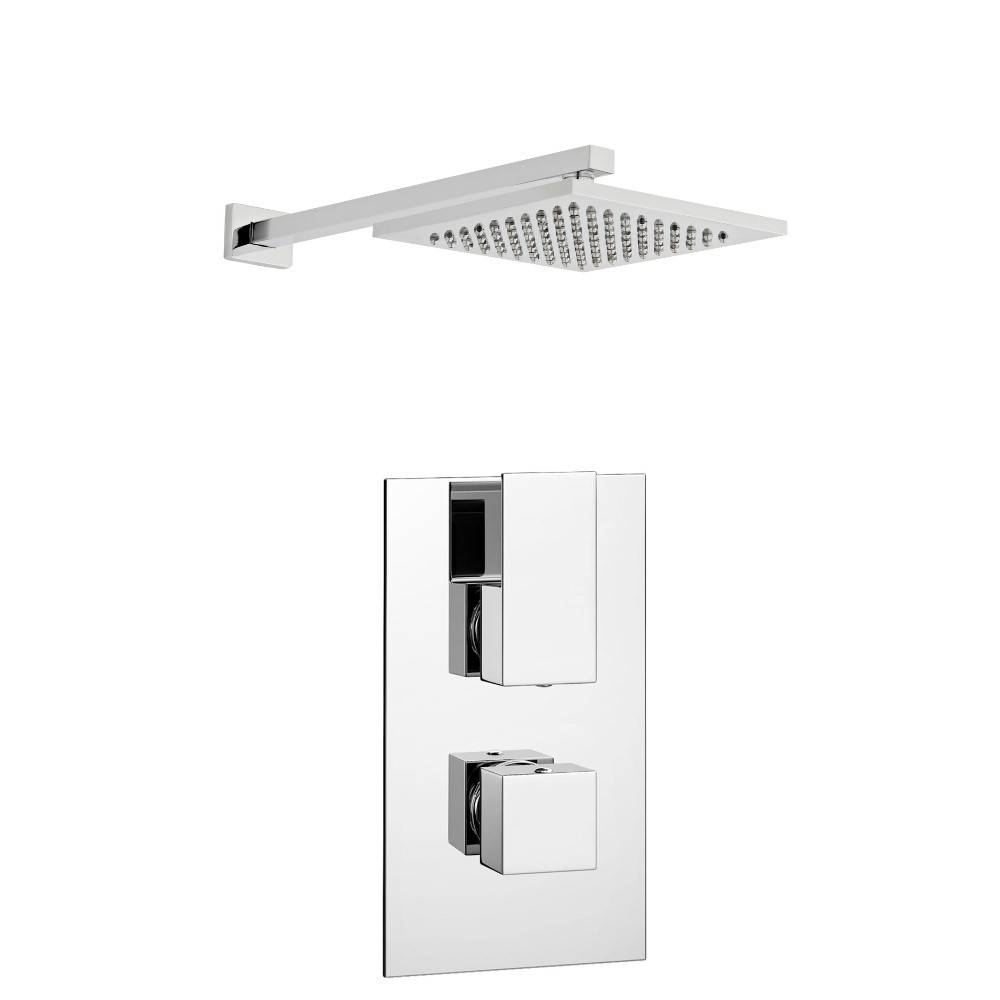 Kartell Element Thermostatic Concealed Shower with Fixed Overhead Drencher (1)