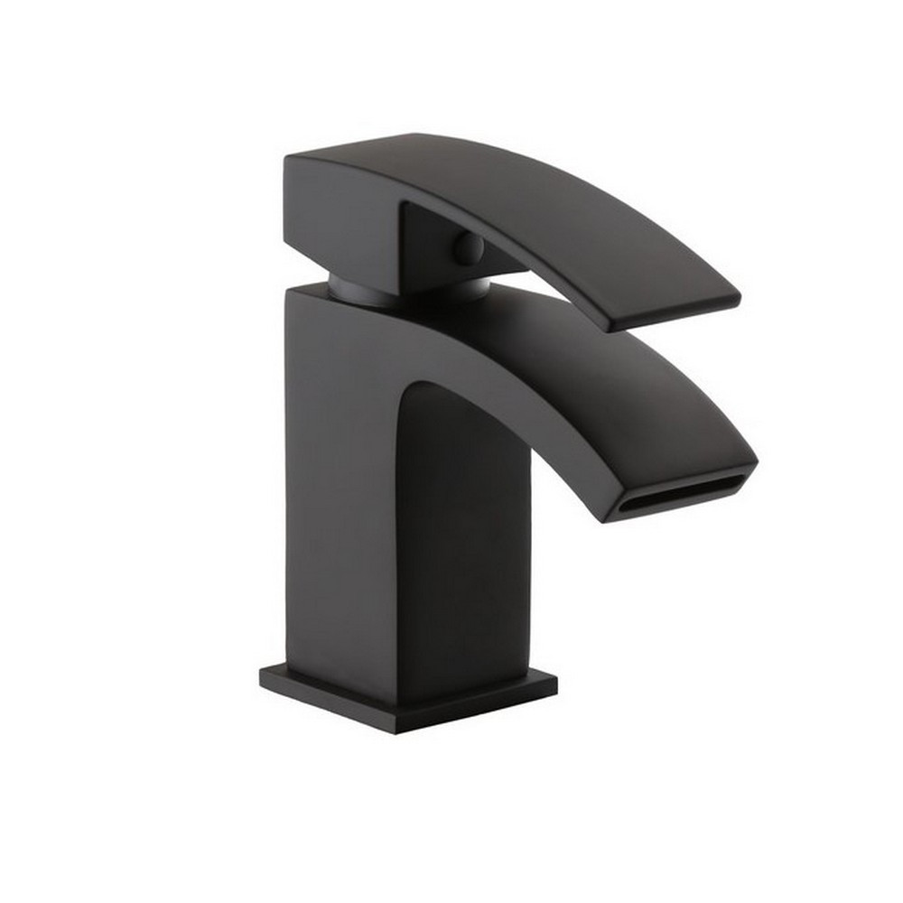 Kartell Fiuto Nero Mono Basin Mixer with Click Waste