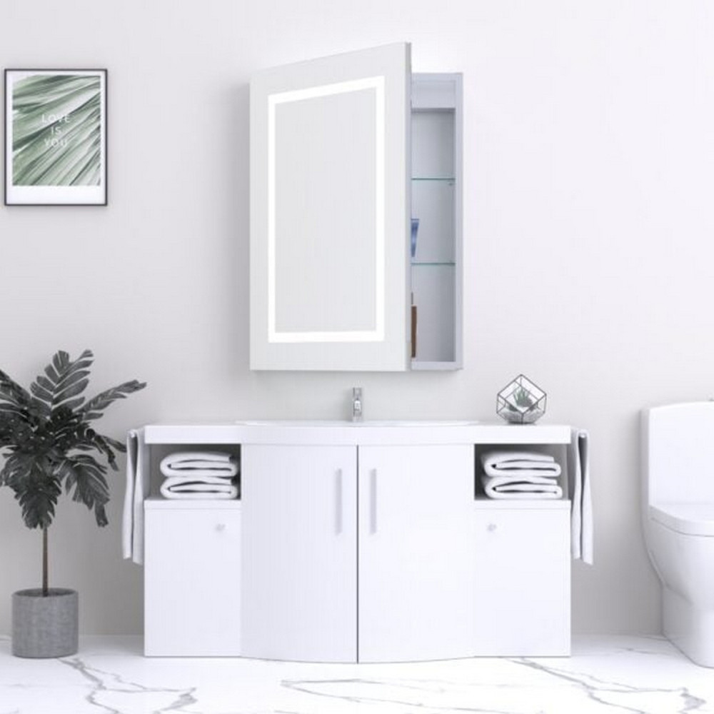 Kartell Frame 500 x 700mm LED Bathroom Mirror Cabinet