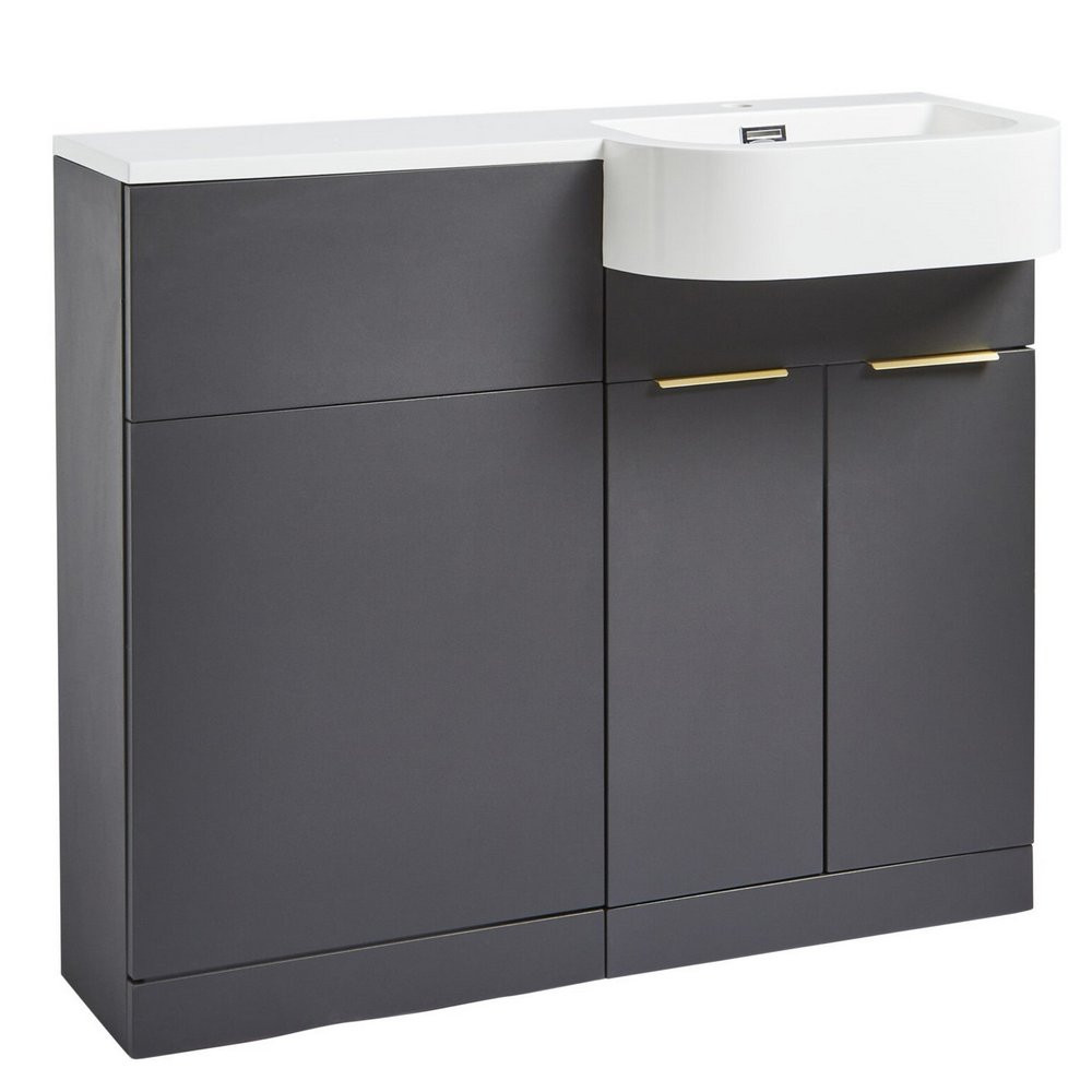 Kartell Fusion Matt Dark Grey Right Handed Combination Unit