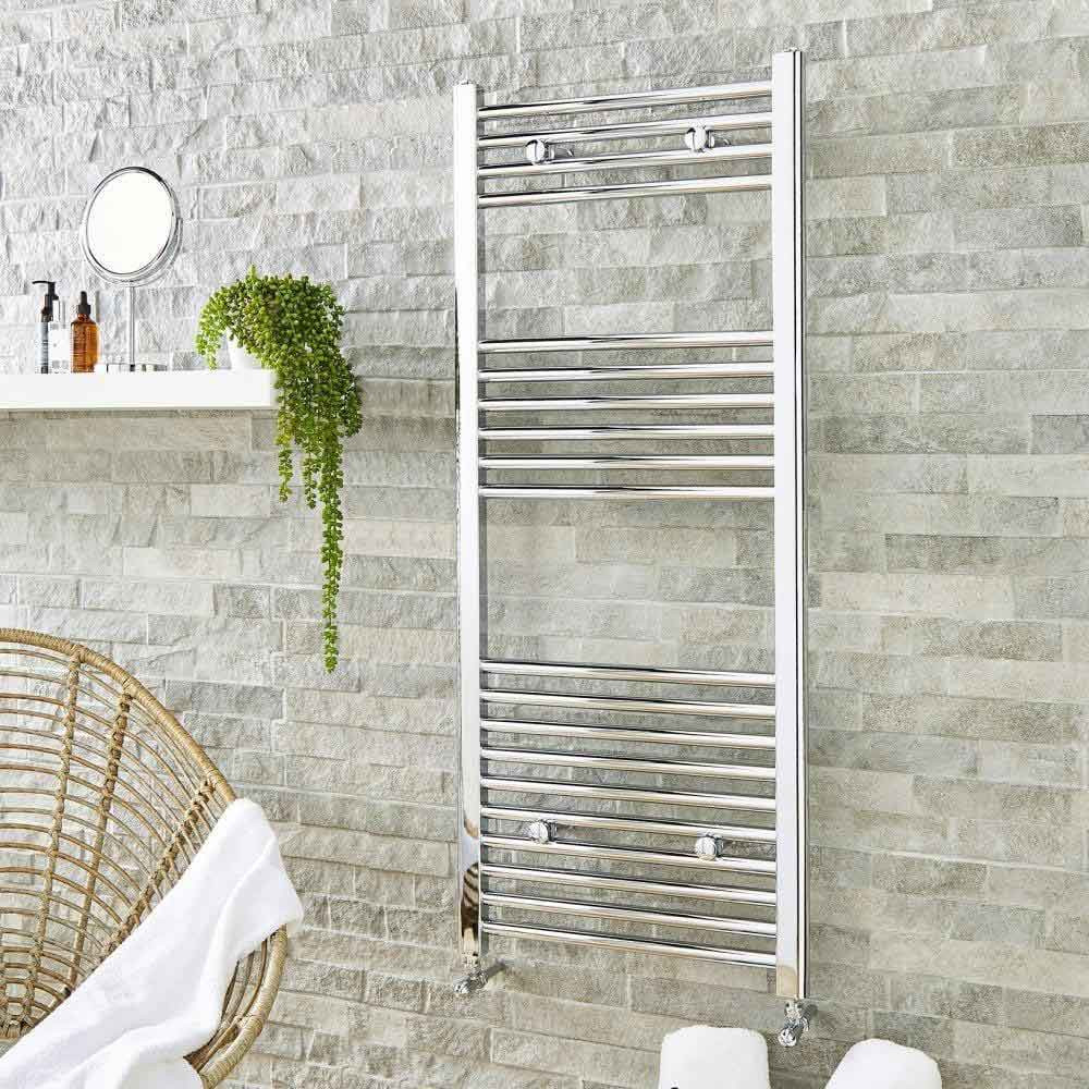 Kartell K-Rail 22mm Straight Chrome Towel Rail 600 x 1000mm