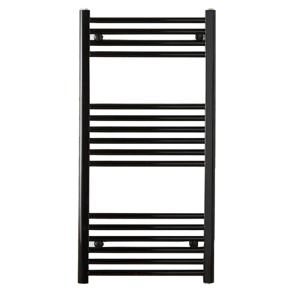Kartell K-Rail 500 x 800mm Black 22mm Straight Towel Rail